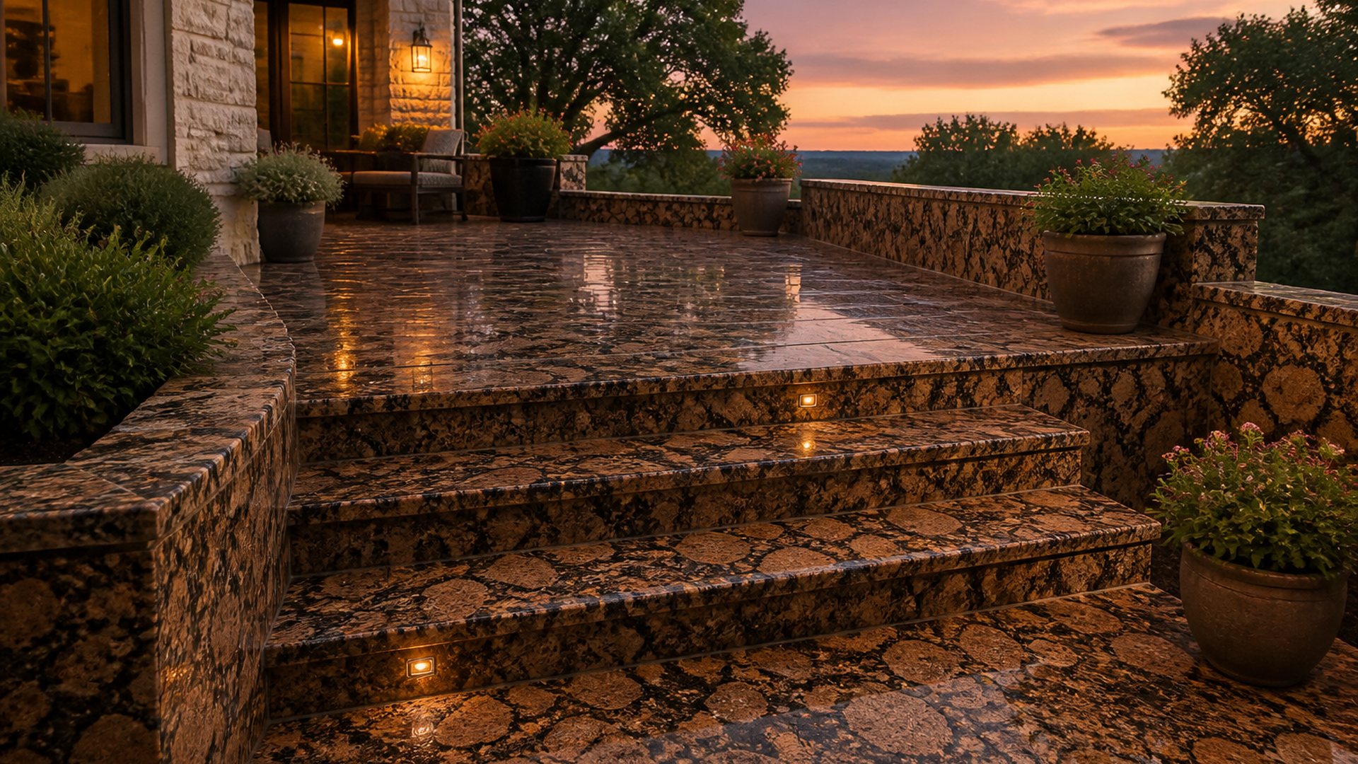 Baltic Brown in Outdoor living